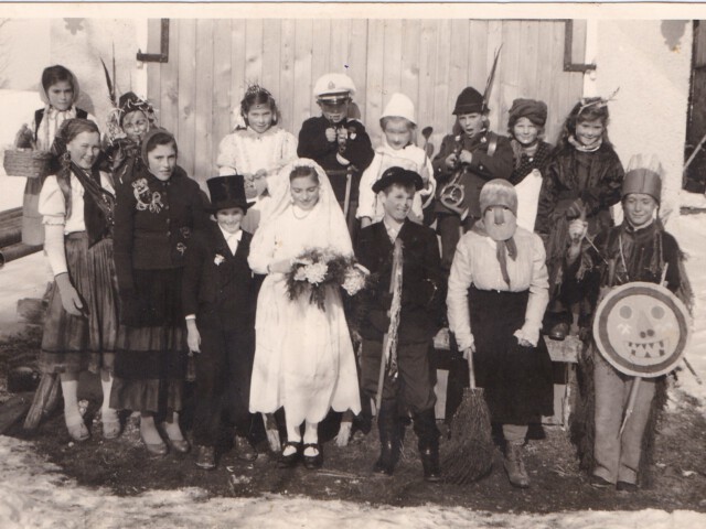 Hochzeitsbild Fasching 1959